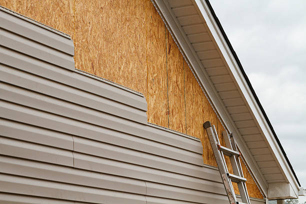Professional Storm Damage Siding Repair technician working in Sanford, VA